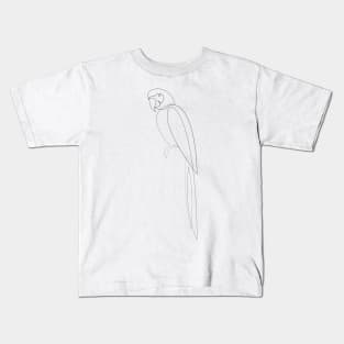 Macaw one line Kids T-Shirt